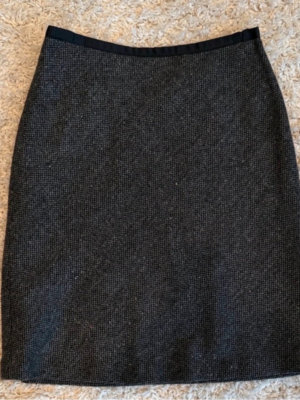 Classic Ann Taylor Y2K Wool Blend Pencil Skirt 4 Petite